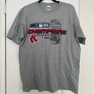 MLB Baseball 2004 World Series Champions Boston Red Sox T-Shirt